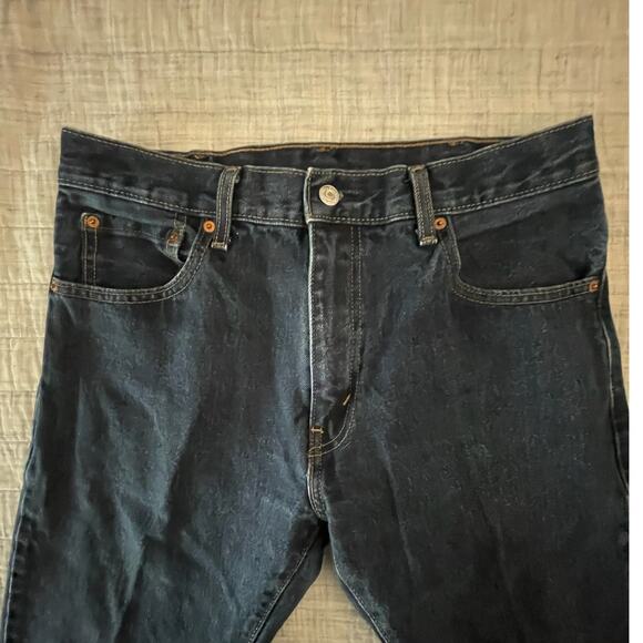 Levi’s Men’s 517 Bootcut Jeans - Size 33x32 - 100% Cotton Dark Blue Denim - EUC - Picture 8 of 8